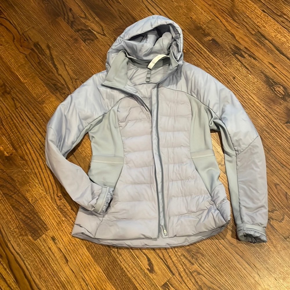Lululemon puffer coat.  Size 12. Light blue